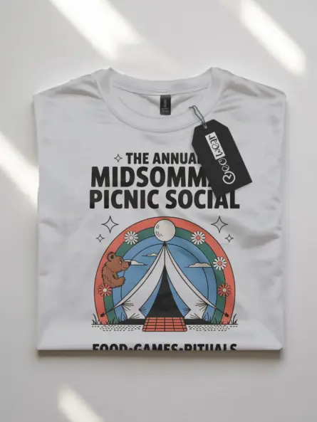 retro midsommar picnic t-shirt