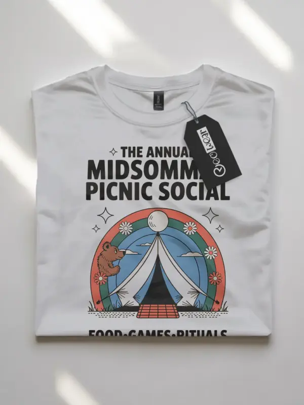 retro midsommar picnic t-shirt