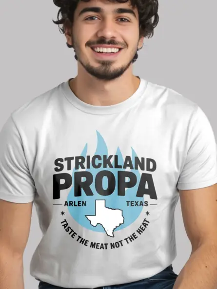 white strickland propane vintage tee propane grill master shirt
