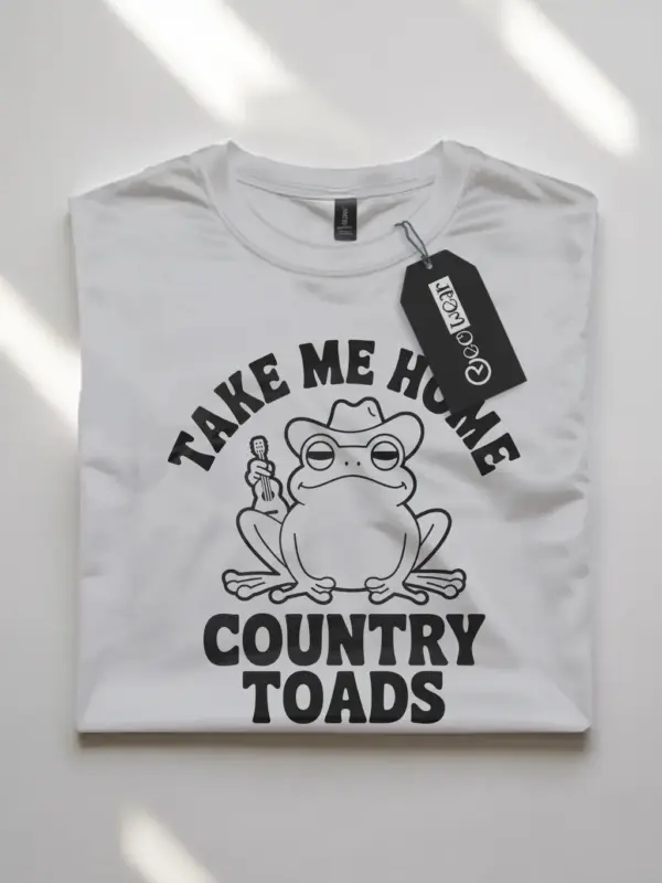 take me home country toads funny country music frog t-shirt
