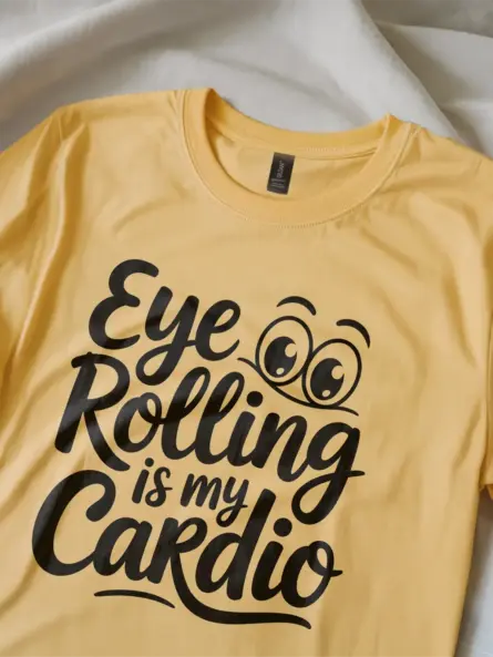 yellow-Eye Rolling Is My Cardio shirt