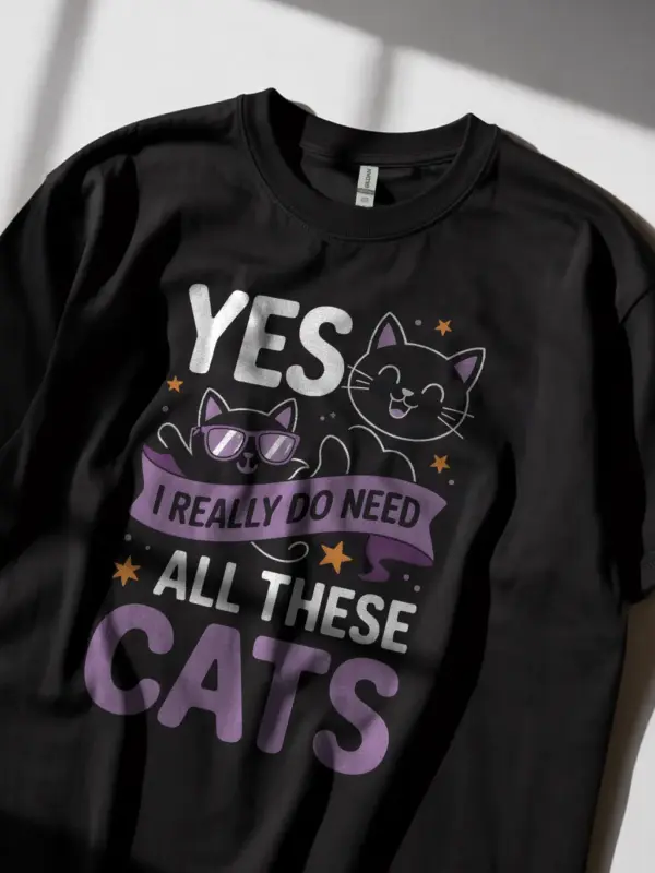 Yes i really do need all these cats shirt in black – funny cat lover tee