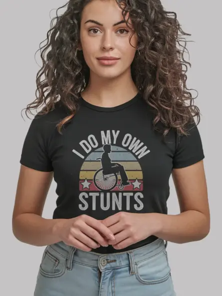 I do my own stunts shirt in black – funny recovery tee
