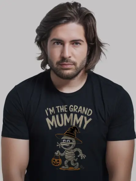 Adorable Grand Mummy Halloween Shirt for Grandma - Image 3