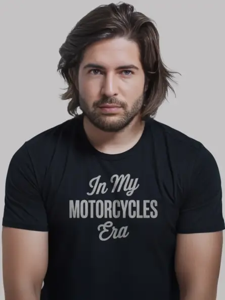 Bold Biker Era Shirt – Minimalist Rider Aesthetic Tee for Women - Image 3