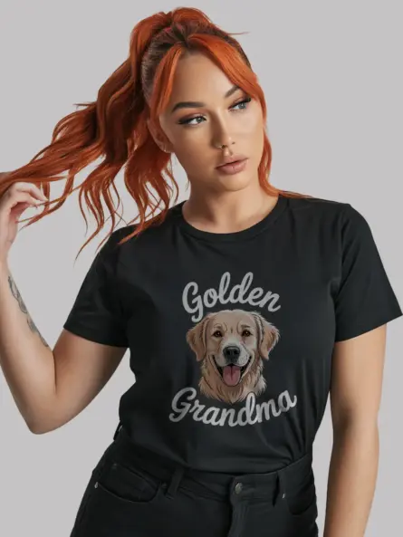 Dog Grandma T-Shirt – Golden Retriever Gift Tee for Pet Lovers - Image 2