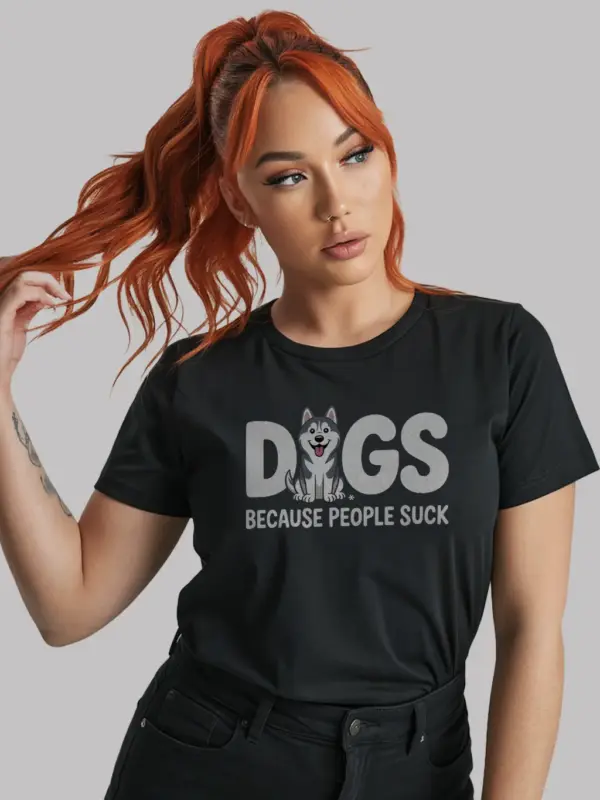 dogs because people suck shirt