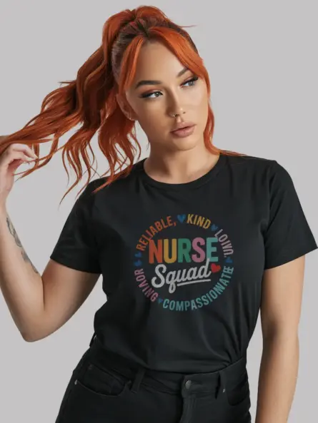 Colorful Nurse Squad Shirt for Team Appreciation - Image 3