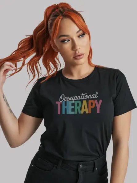 Colorful Occupational Therapy Shirt – Therapist Gift Tee - Image 3