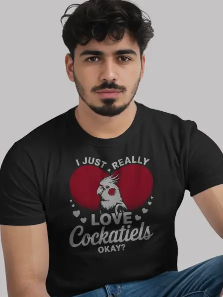 Funny Cockatiel Lover T-Shirt – Cute Bird Graphic Tee for Pet Owners - Image 3