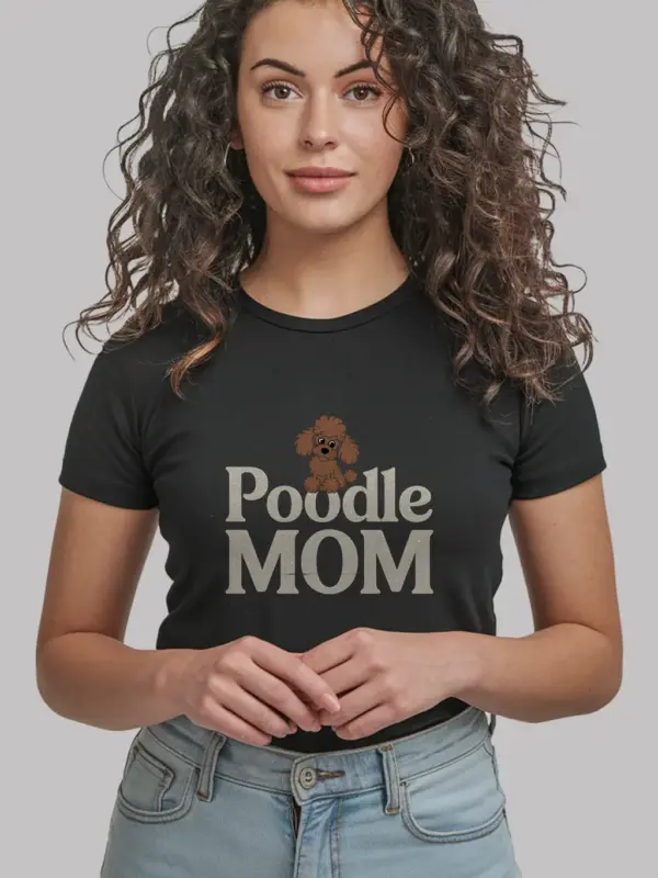 poodle mom shirt cute dog lover design