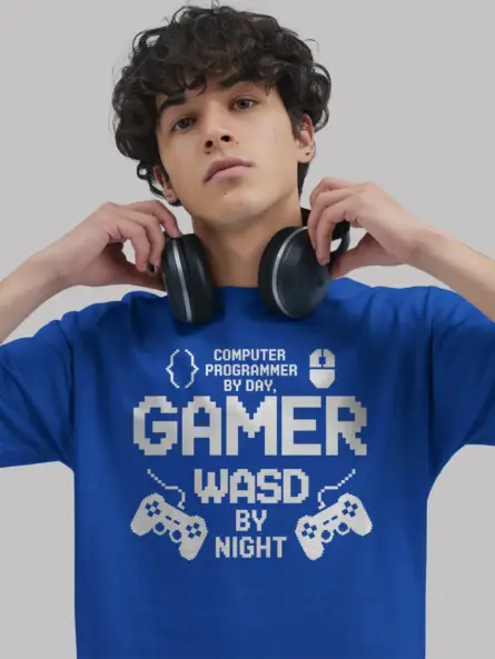 Epic Programmer by Day Gamer by Night T-Shirt - Image 3