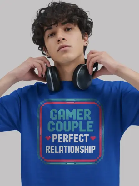 Gamer Couple Perfect Relationship T-Shirt - Image 6
