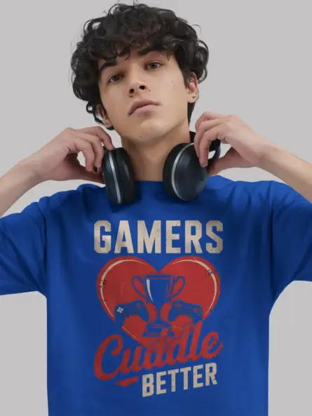 Romantic Gamer T-Shirt for Couples - Image 9