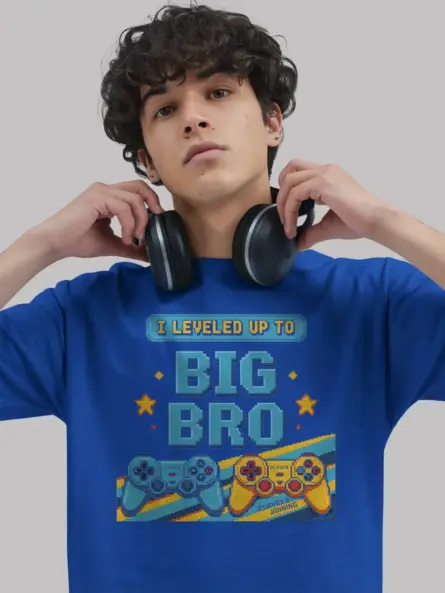 Epic Leveled Up to Big Bro Gamer Shirt - Image 3