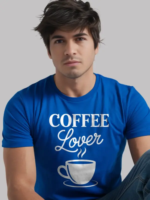 Royal Blue Better Coffee! LESS Bucks! affordable coffee lover tee