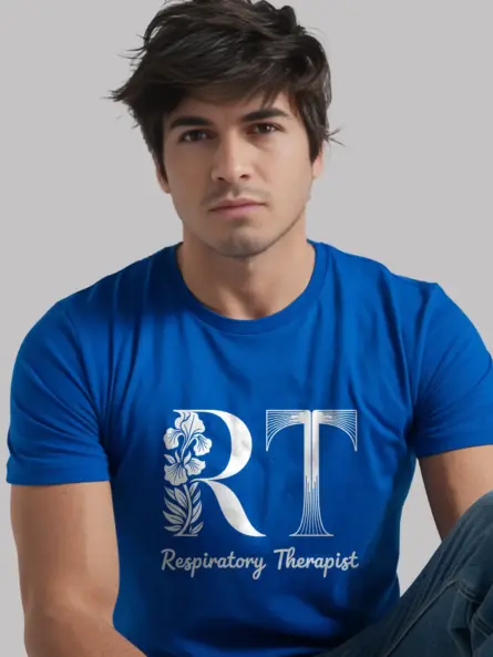 Royal Blue respiratory therapist t-shirt