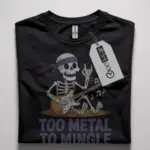 Legendary Metalhead Skeleton Guitar T-Shirt – Funny Rock Tee