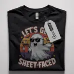 let's get sheet faced halloween t-shirt