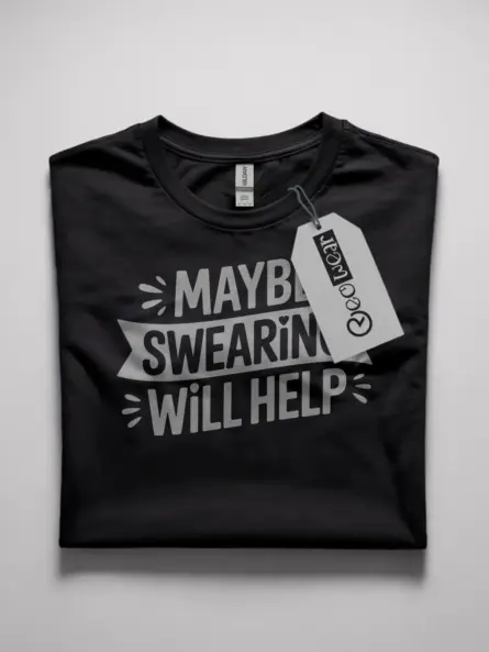 Maybe Swearing Will Help T-Shirt Adults - Image 8