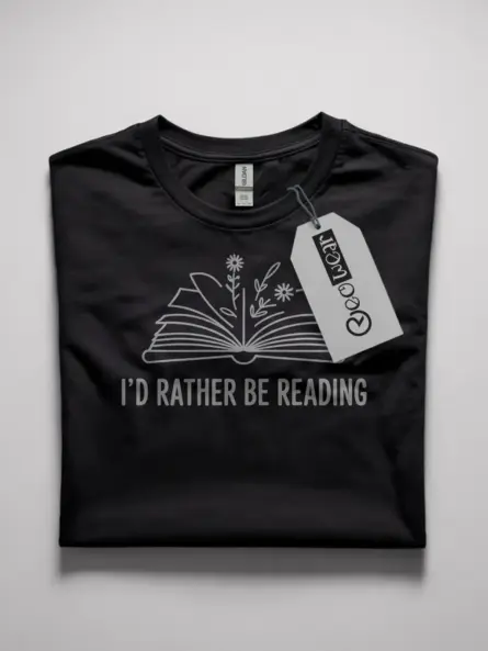 Minimalist Book Lover T-Shirt for Women - Image 10