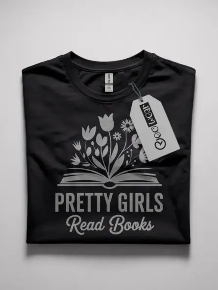pretty girls read books t-shirt