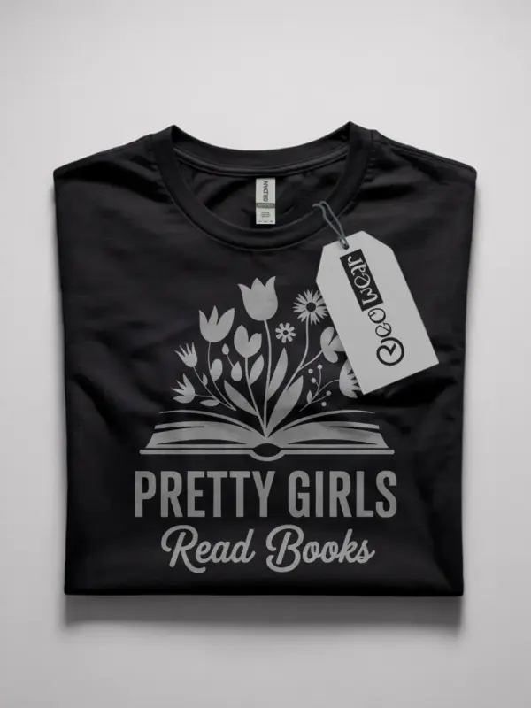 pretty girls read books t-shirt
