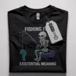 Bold Existential Skeleton T-Shirt – Funny Philosophy Meme Tee