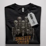 Black Shirt – Sinister Squad Vintage Skeleton Squad T-Shirt