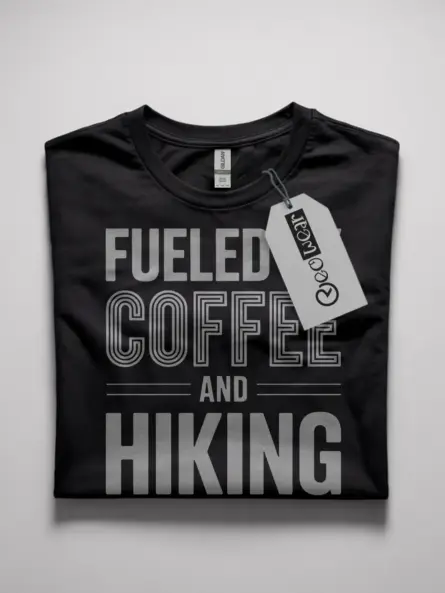 coffee hiking t-shirt