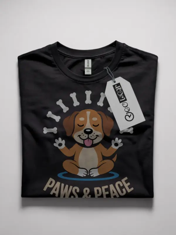 dog meditation t-shirt