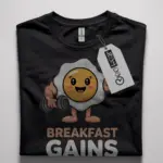 funny breakfast gym shirt