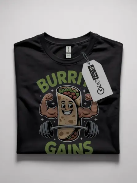 funny burrito gym shirt