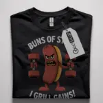 funny hot dog gym shirt