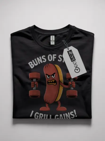 funny hot dog gym shirt