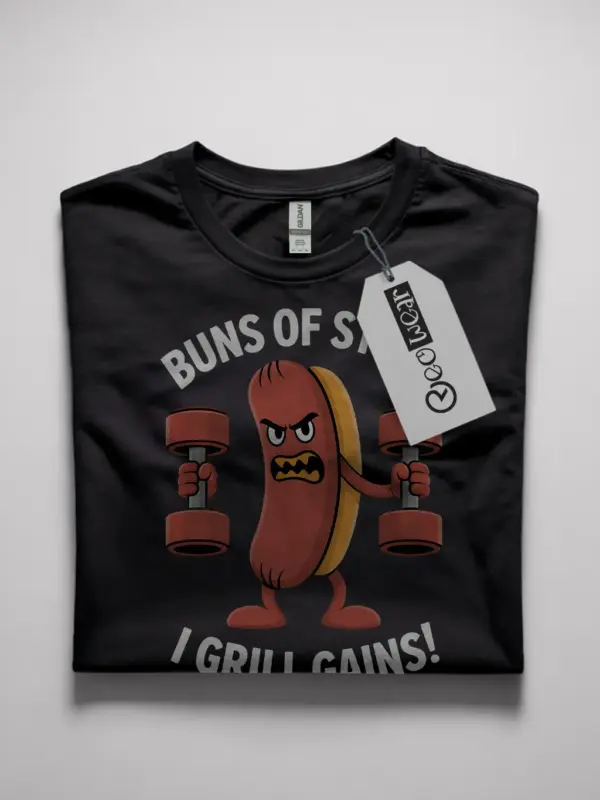 funny hot dog gym shirt