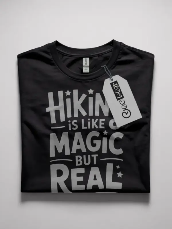 hiking is like magic but real shirt