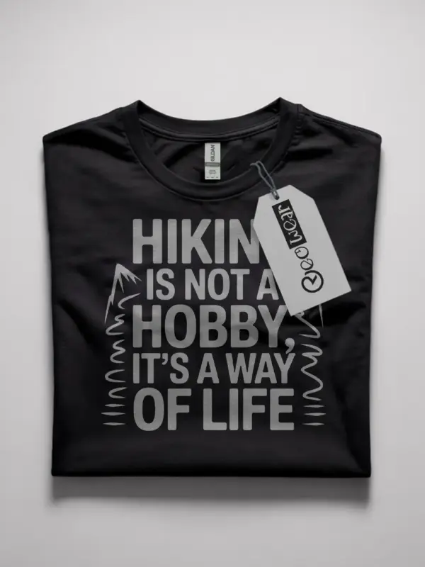 black flatlay Shirt hiking-way-of-life-shirt hiking way of life shirt