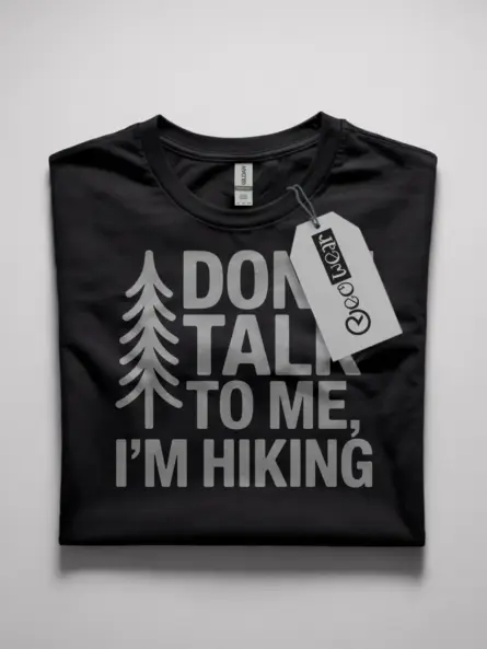 introvert hiking t-shirt