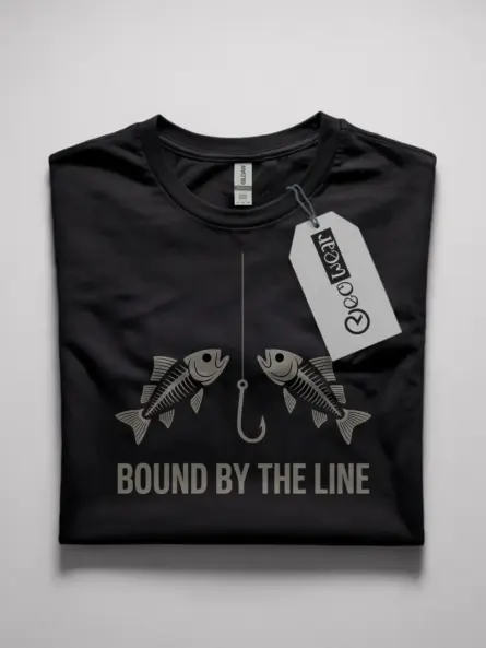 minimalist fishing t shirt
