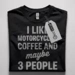 motorcycle coffee t shirt