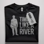 time is like a river t-shirt