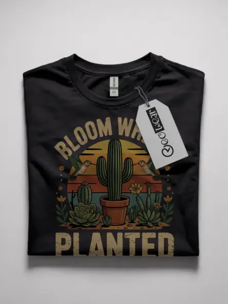vintage cactus t-shirt for plant lovers