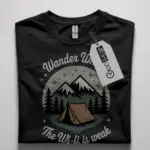 wander where the wifi is weak t-shirt