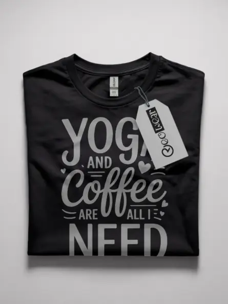 yoga and coffee are all I need t-shirt