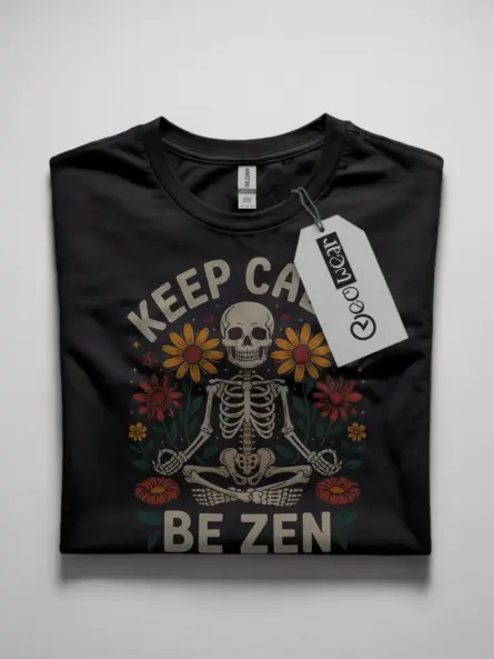 zen skeleton t-shirt
