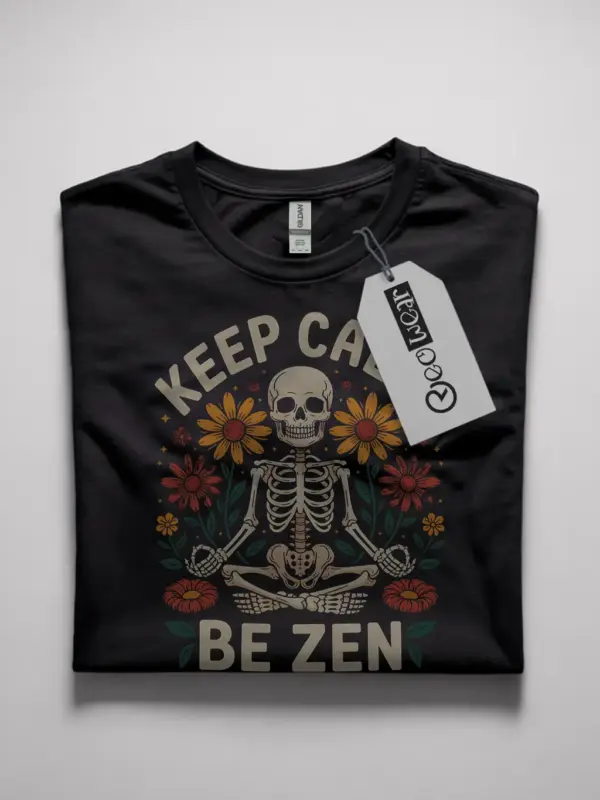 zen skeleton t-shirt