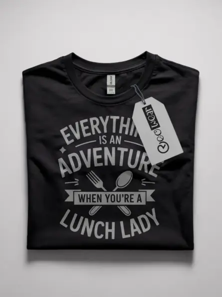 adventure lunch lady t-shirt