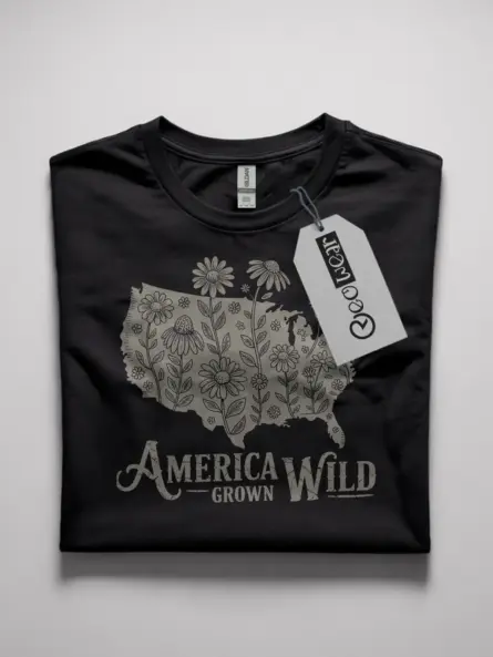 america wildflower t-shirt