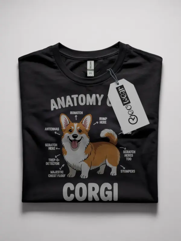 anatomy of a corgi shirt